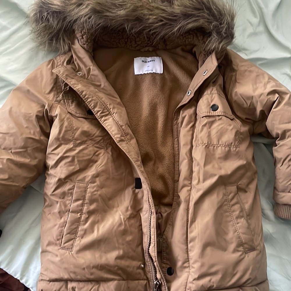 Tan old navy coat USED